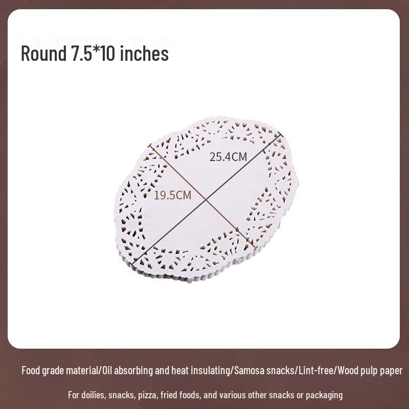 Maidekai Food-Grade Lace Baking & Food Placemat Papers
