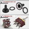 5x Rocker Toggle Flick Switch ON/OFF/ON 15A/250V 20A/125V DPDT Waterproof Heavy Duty Momentary Toggle Switch For Cars Boats etc
