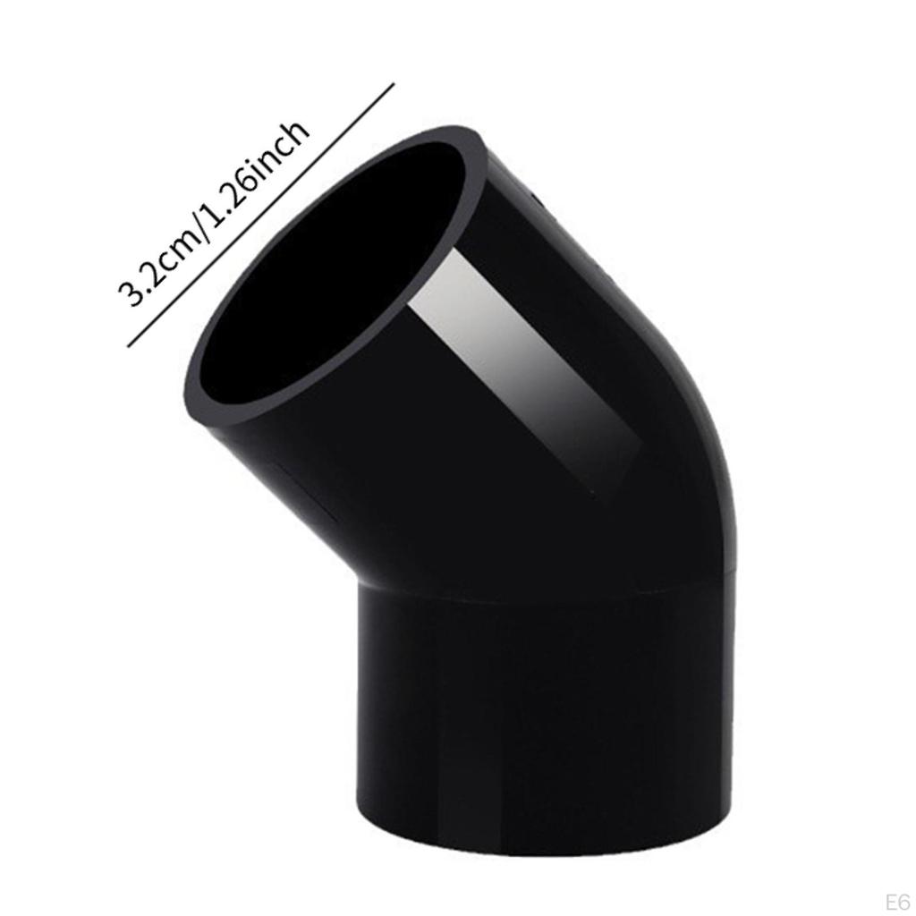 10 Pack PVC Pipe Connectors 45° Elbow Joint Fittings for DIY Greenhouse Construction