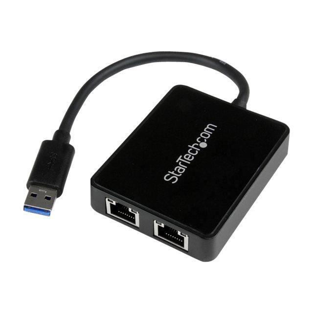 Adaptateur réseau USB 3.0 vers 2 ports Gigabit Ethernet - STARTECH.COM - Convertisseur USB vers 2x RJ45