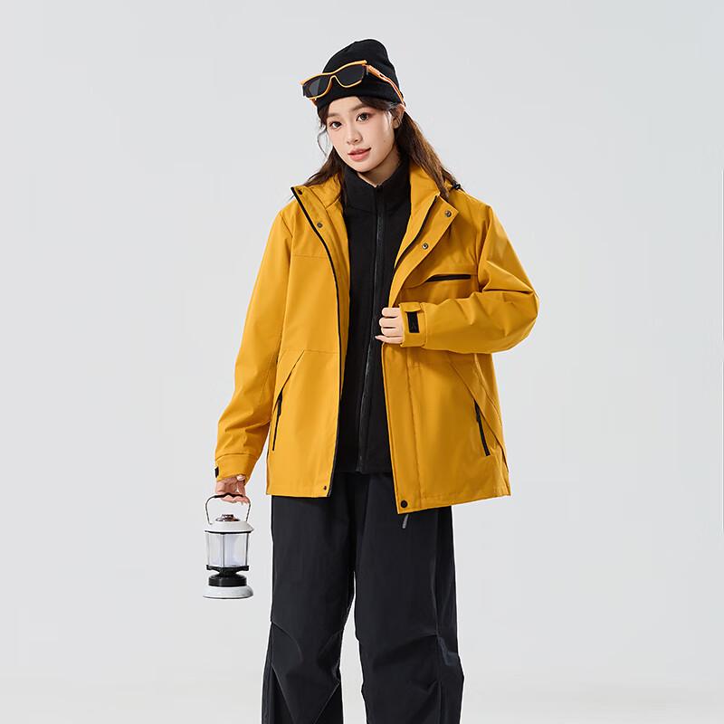 JOHLIN DREAM Women's 3-in-1 Fleece Lined Outdoor Jacket