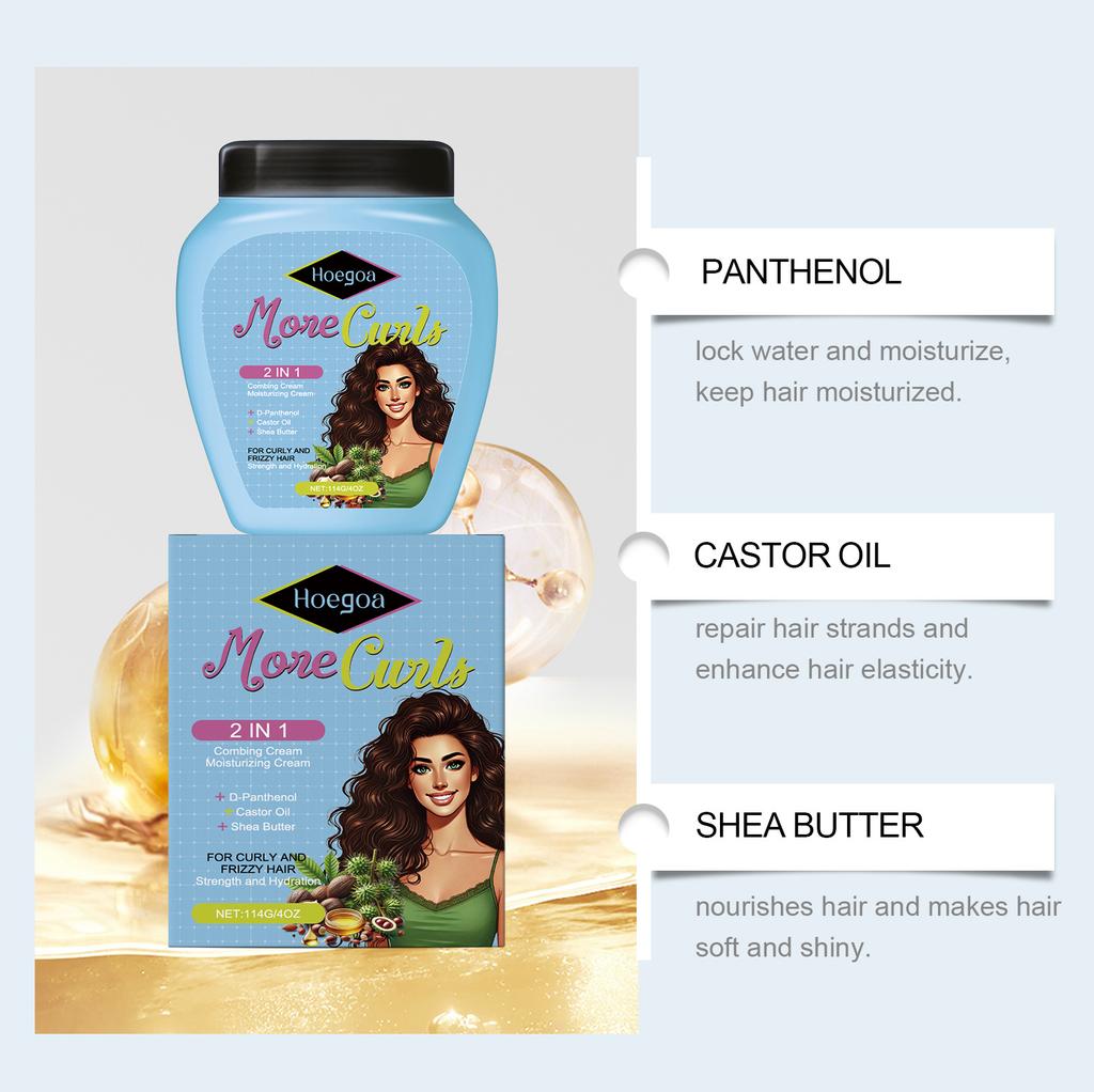 HOEGOA Leave-In Conditioner Lightweight Smoothing Nourishing Hair Care 114ml