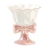 Fantasy Bow Ceramic Ice Cream Dessert Cup High Looking Girl Heart Birthday Gift Souvenir Mug