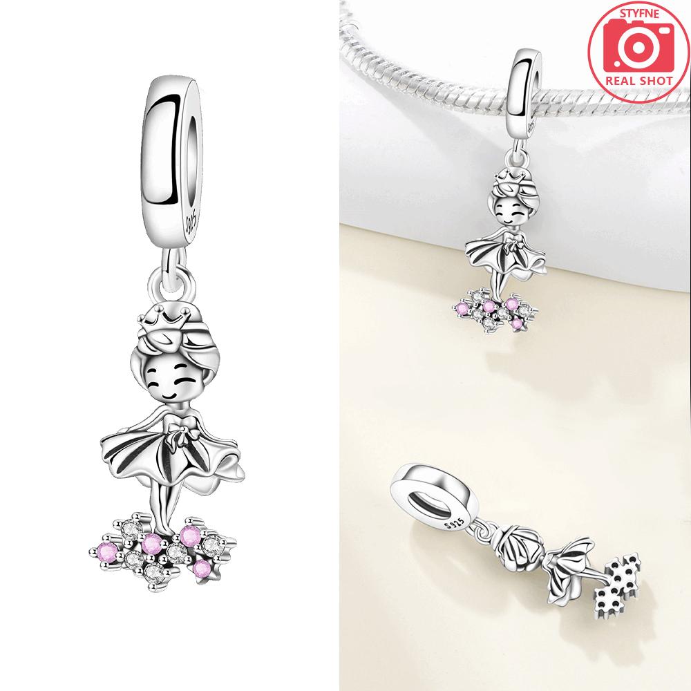

Authentic copper Sweet Dessert Star Shape Girl Gluey Denim Cute Angel Pendant Blue Boy Bead Charms Compatible With Bracelets Women Jewellery Gift Diy