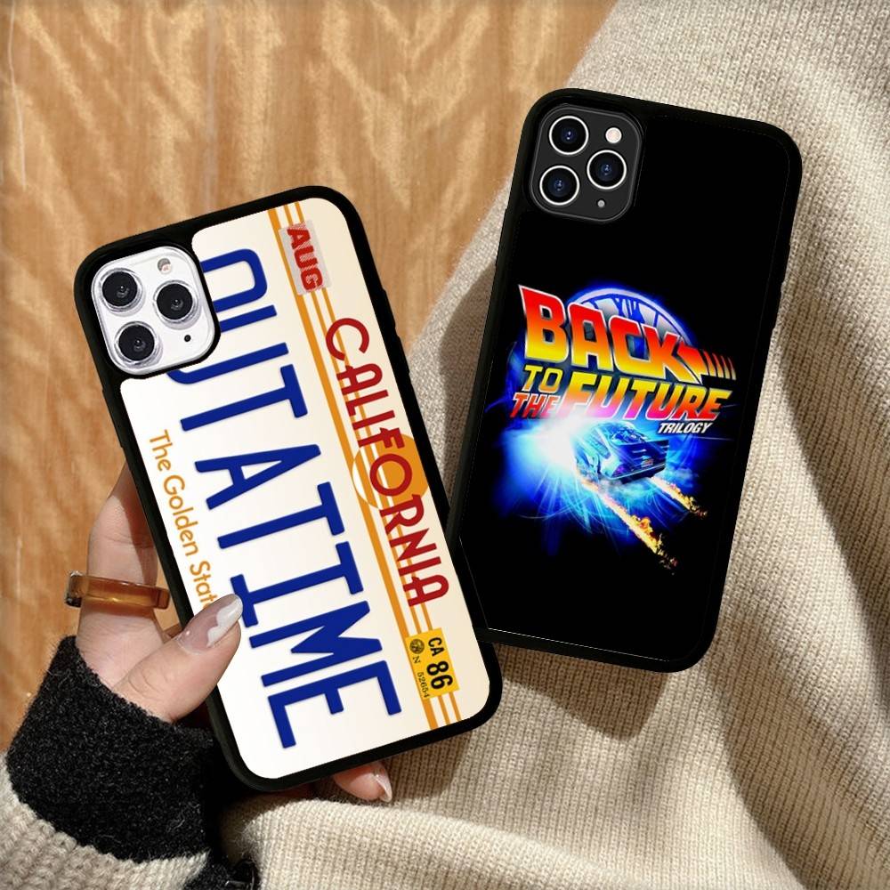 Back To The Future PC+TPU Protective Phone Case For IPhone 17 16 Pro Max 15 Plus 14 13 12 11 Cover