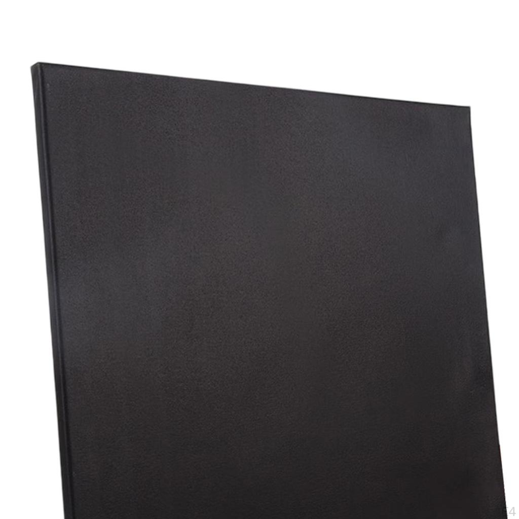 2 Pack Black Canvas Art Supplies with Wooden Frame for Crafts