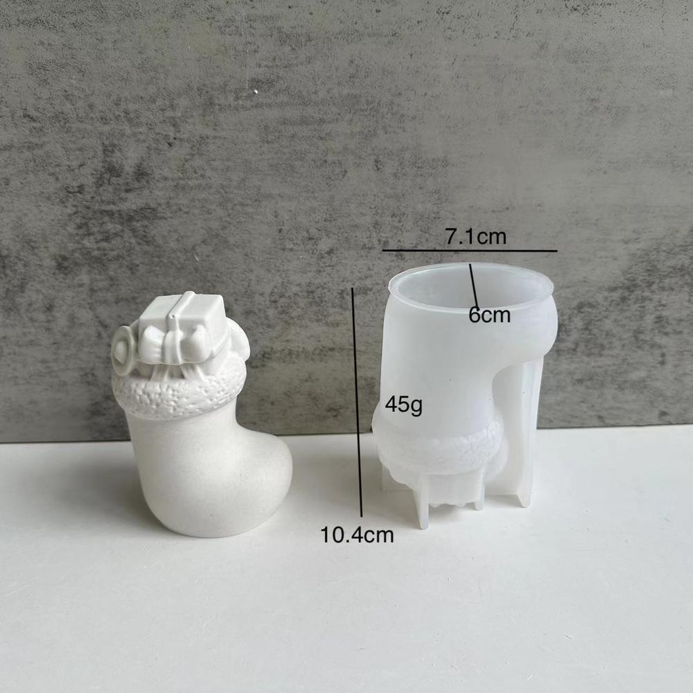 Christmas Series Scented Candle Mold Diy Christmas Ball Bell Snowman Moose Aroma Plaster Silicone Mould for candles