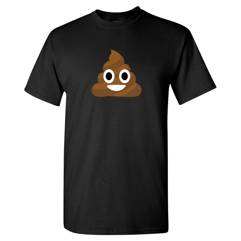 Poop Emoji Basic - Funny Novelty Sarcastic Humor Texting Phone T Shirt