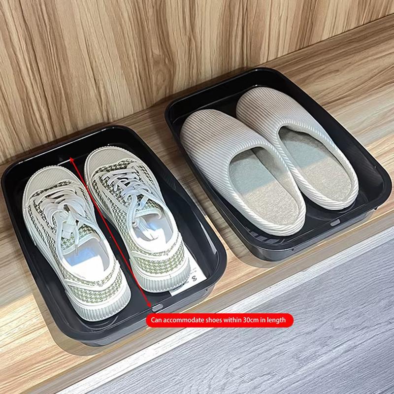 Auto Schuhe Aufbewahrungstablett Tragbares Kunststoff Schuhablage Auto Schuh Organizer Box Unter Sitz Ablage Multifunktionales Platzsparendes Schuhregal