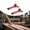 2Pcs Hold Down Clamps Quick Acting Clamp Sliding Groove Adjustable Work Positioning Aluminum Alloy