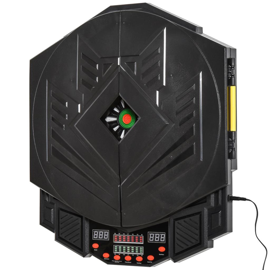 Dart Board Set, Electronic Dartboard with LED Digital Score Display, Soft Tip Darts, 27 Games, Speaker Sound