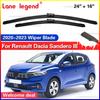 For Dacia Sandero III  -  Front Windshield Wiper Blades 2pcs Windscreen Window Accessories   24"+16"