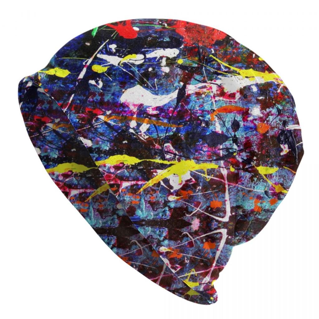 Abstract Street Graffiti Beanie Cap Unisex Winter Warm Bonnet Femme Knitted Hats Colorful Camouflage Skullies Beanies Hat