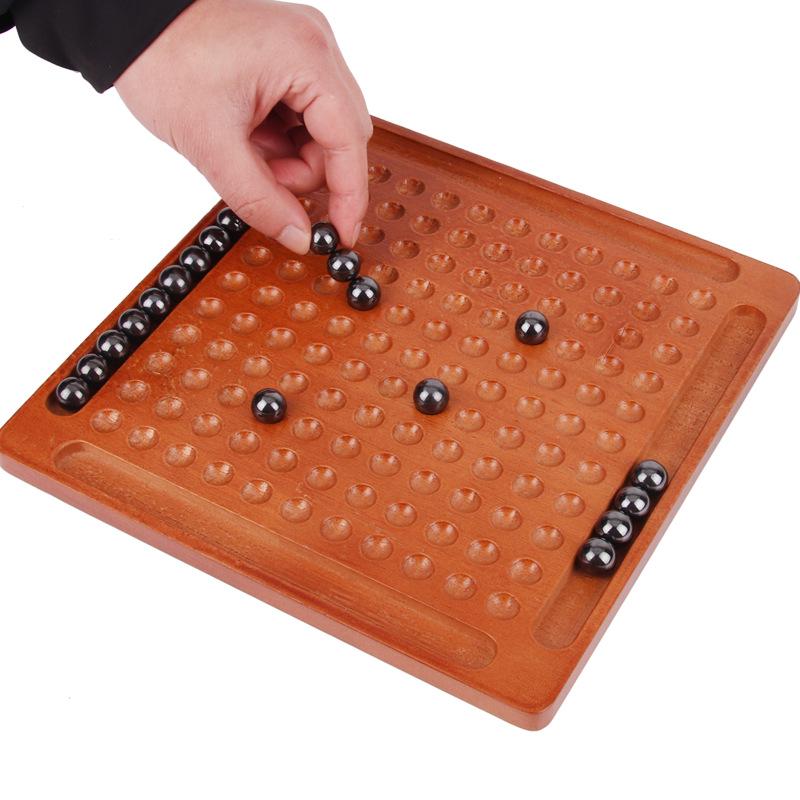 Solid Wood Magnetic Chess Puzzle Toy for Kids' Thinking Development