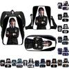 3pcs Wednesday The Adams Family Backpack+shoulder Bag+pencil Case Set Kids Gift