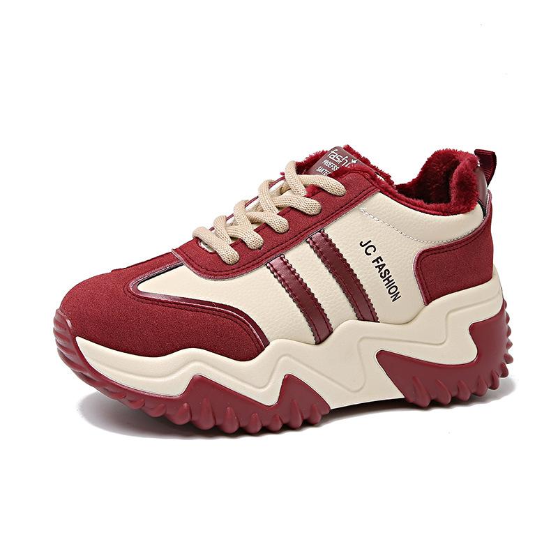 

Женские кроссовки на платформе, осенние студенческие повседневные спортивные туфли для бега, обувь на массивной подошве с лифтом для женщин, модные спортивные кроссовки для ходьбы 40