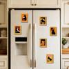 Quirky Black Cat 3D Wooden Photo Frame Magnet Decor