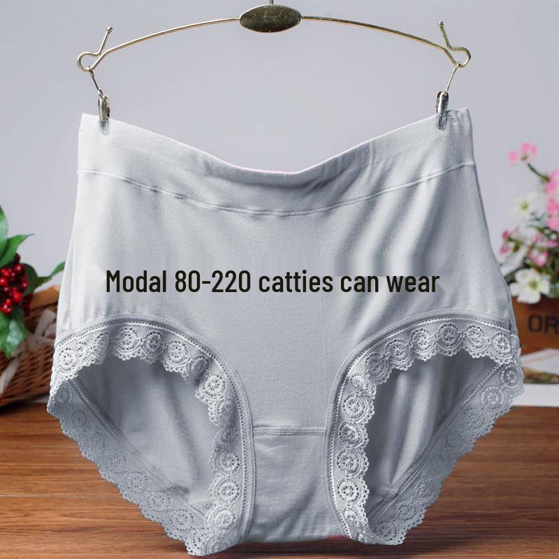 High Waist Plus Size Modal Cotton Panties for Women - Soft, Mid-Rise, Comfortable Fit for 200 Lbs