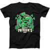 St. Patrick's Day Green Dinosaur Best Seller Funny Gift Black Tee T Shirt 366