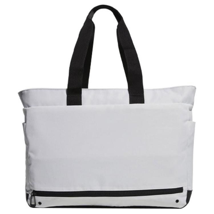 New Adidas Polyester Sports Training Bag Portable Fitness Bag Tote Bag Shopping Bag Shoulder Bag Regular Unisex Gray HA3199