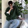 Maglione in Maglia da Uomo a Manica Lunga Girocollo Morbido Capo d'Abbigliamento Esterno Casual