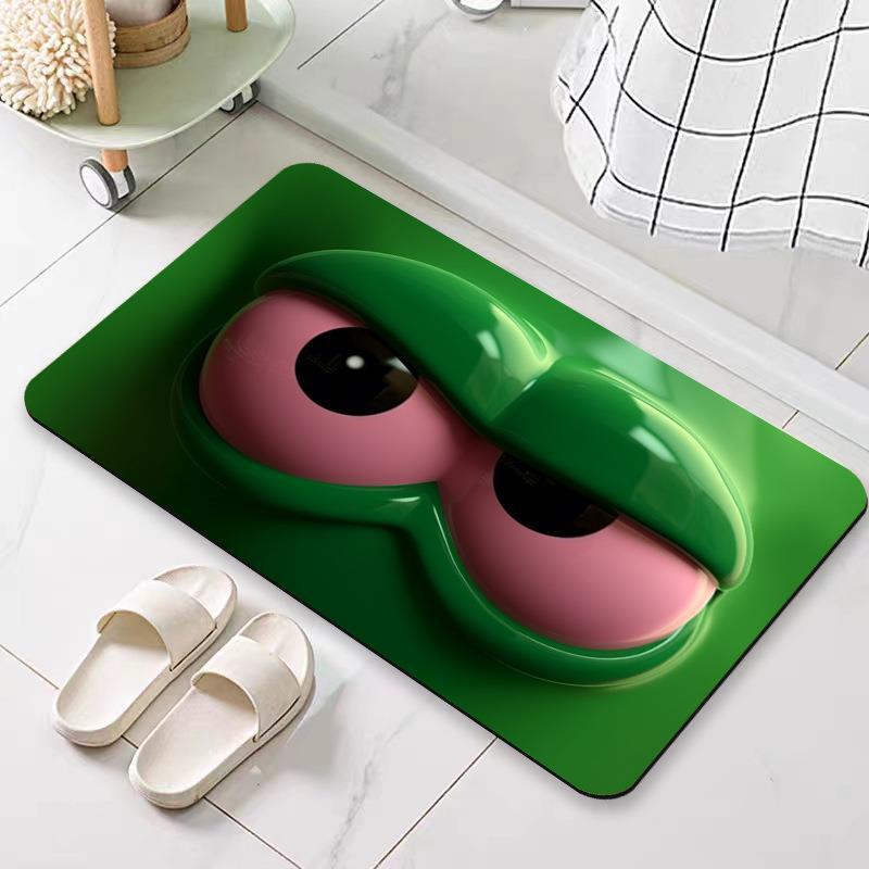 Expansion Air Funny Emoji Bathroom Absorbent Mat Home Cartoon Non-slip Mat Big Eyes 3D Effect Door Mat