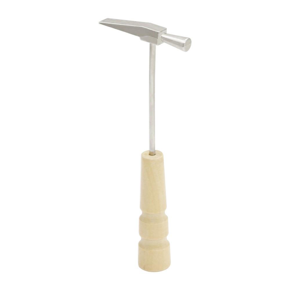 Kalimba Tuning Hammer Tool for Thumb Piano - Mini Metal Instrument Accessory With Wooden Handle Tuning Hammer земля желтый