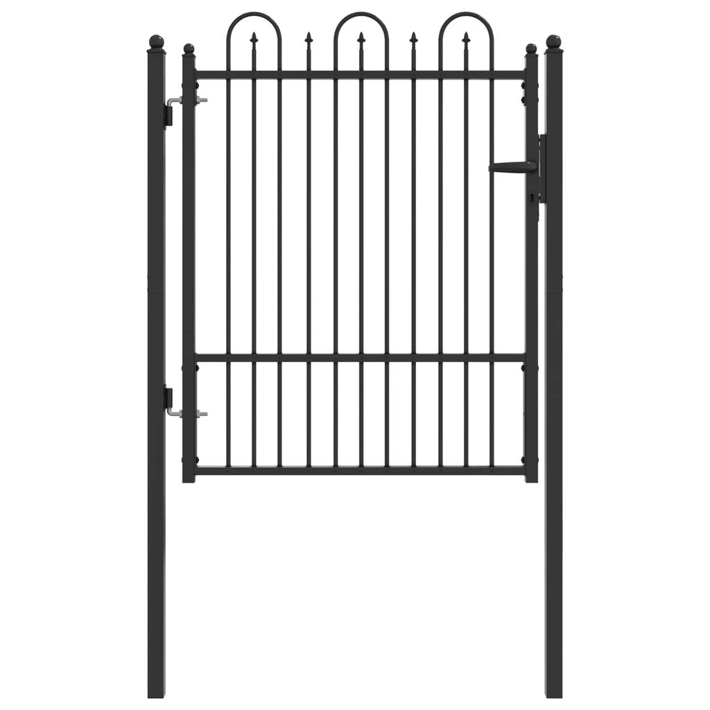 Zauntor HORST 100 X 125 Cm Metal Black Lockable