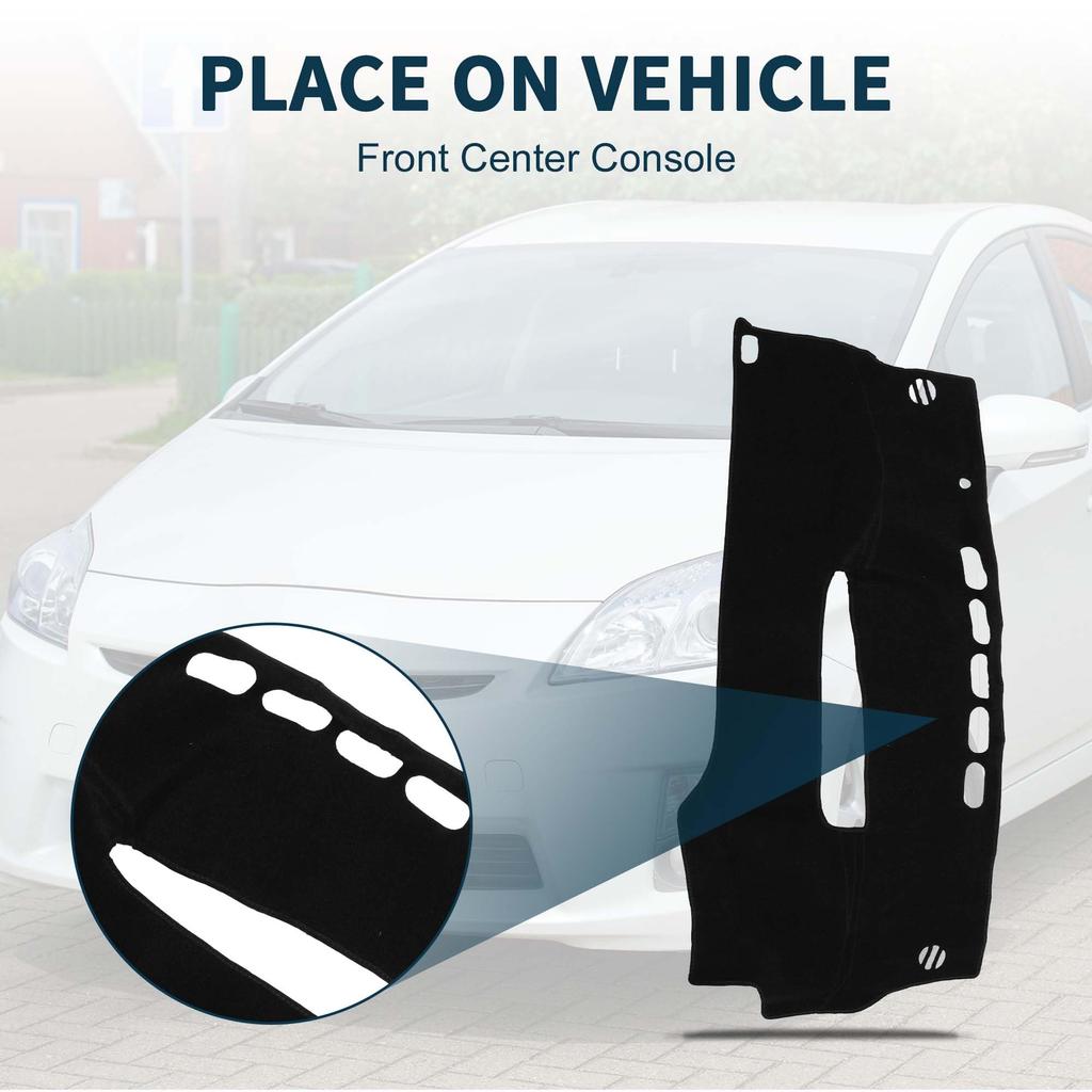 TUCKBOLD Toyota Prius 30 Series Dashboard Mat for PRIUS and ZVW35 Car Dashboard Protective Interior Sun and Polyester Set XW30, ZVW30, (2005-2015) -