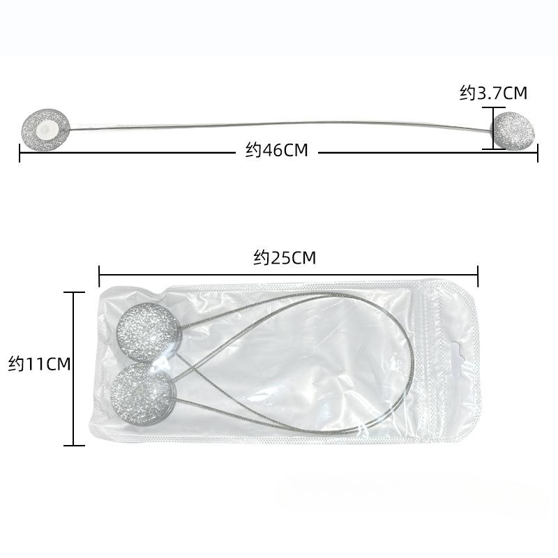 Barevné magnetické spony na závěsy Kočičí oko ocelová lanka a mnoho kreativních domácích dekorací