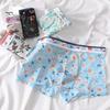 Boksere for menn Ultratynt mesh-trykt mellom midje Hurtigtørkende fukttransporterende Plus Size Homewear Sleep Shorts Sommerunderbukser