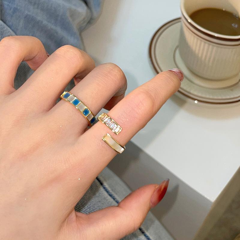 Geometry Stackable Ring Adjustable Jewelry Index Finger Rings Gift Decoration