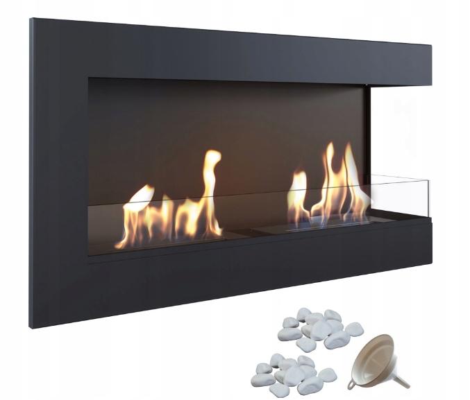 Biofireplace DELTA / 900 TUV right - set