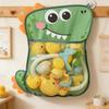 Mesh Bath Toy Organizer, Cute Duck & Dinosaur Bath Toy Storage Net Bathtub Toy Organizer, Perfect Bathroom Hanging Storage Bag