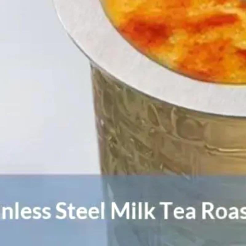 Professional Stainless Steel Brulee Rings For Milk Tea Cups Baking Tools Heat Resistant Dessert Shop Supplies Home