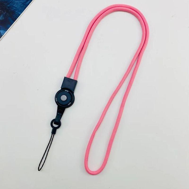 Durable Multi-functional Woven Mobile Phone Lanyard with Detachable Finger Ring and Badge Holder