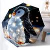 1pz Ombrello Pinguino con Apertura/Chiusura Automatica e Pieghevole, Ombrello da Viaggio Compatto, Design Leggero, per Pendolari135
