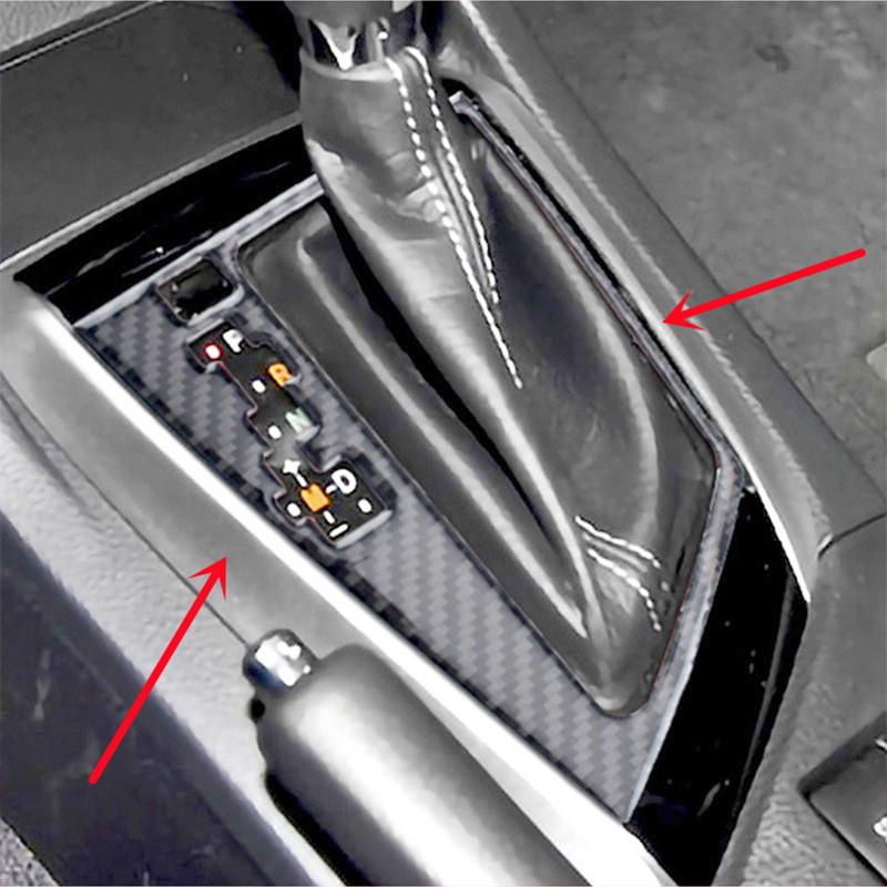 Carbon Fiber Car Interior Cup Holder Gearbox Panel Cover Trim Decal Stickers For Toyota Corolla 2014-18 Auto Inner