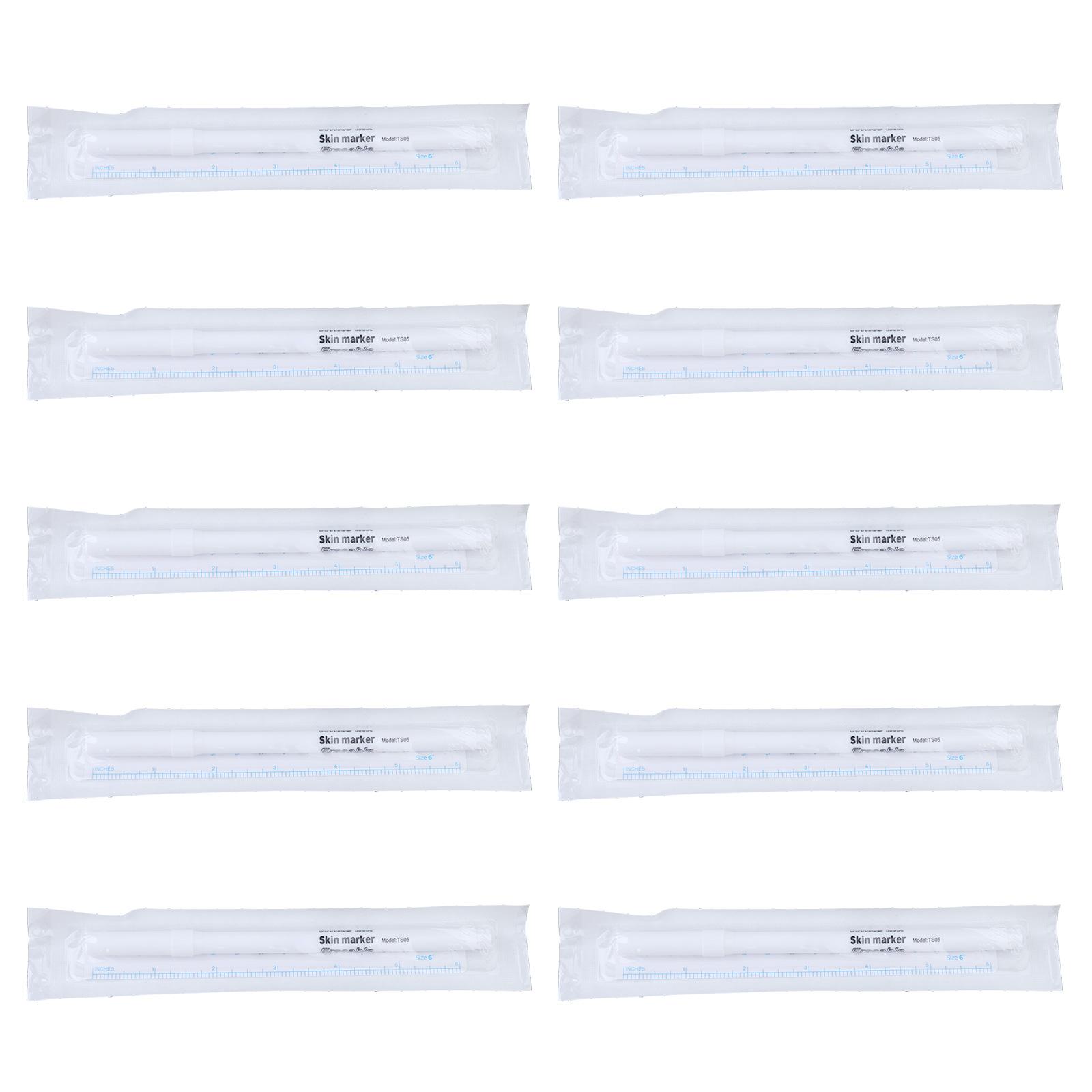 

10x маркер для кожи водонепроницаемый маркер для позиционирования белый хирургический маркер для кожи ручка для макияжа бровей инструменты для маркировки положения макияжа