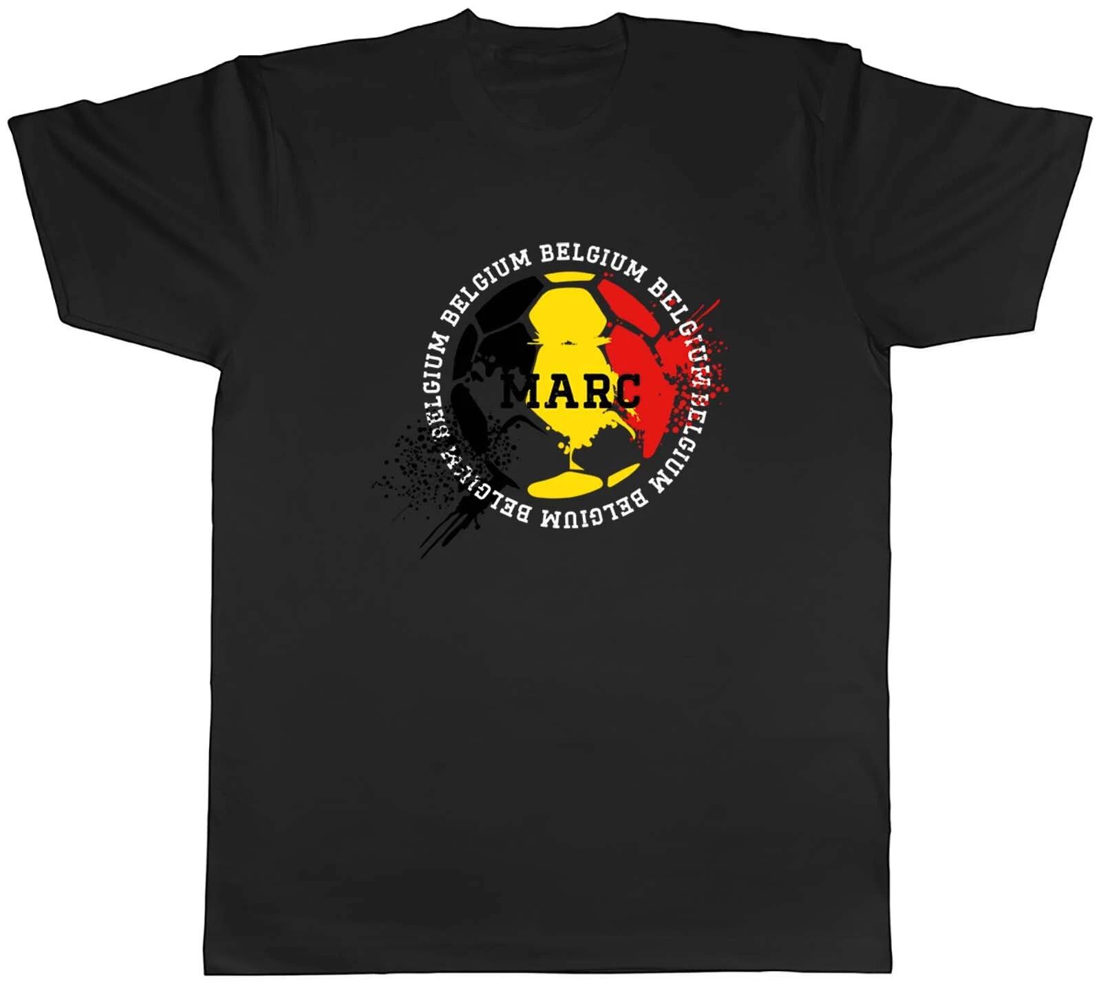 Personalised Belgium Football Sports Mens Unisex T-Shirt Tee Gift XXXL