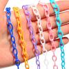 4pcs 40cm Bright Color Acrylic Fashion Link Sunglasses Chain Beads For DIY Jewelry Making Sunglasses Accessories
