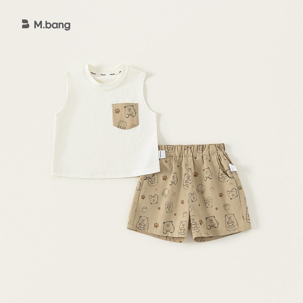 Cartoon Kids Summer Vest And Shorts Set With Cotton Fabric For Ages 3 To 8