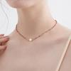 New Color Beaded Pearl Necklace Light Luxury Explosion Natural Stone Collarbone Chain Sweater Chain