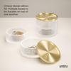 Umbra Tesora Jewelry Glass and Elegant Design Box, Gold, Round,