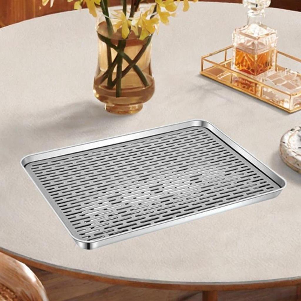 Elegant Stainless Steel Tea Tray Set for Kungfu Ceremony