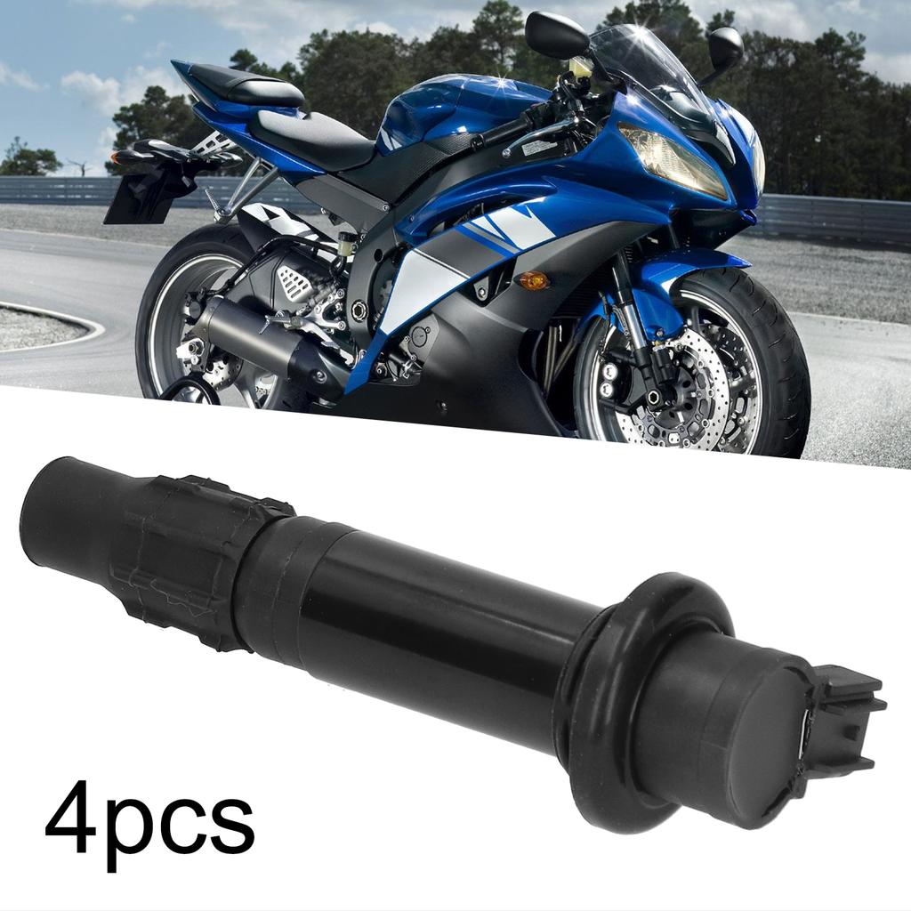 4pcs Motorcycle Ignition Coil F6T568 Replacement Fit for R6 RJ15 Bj 2009 Engine