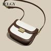 IELGY Fashionable Stone Pattern Saddle Lock Shoulder Bag For Women - New For