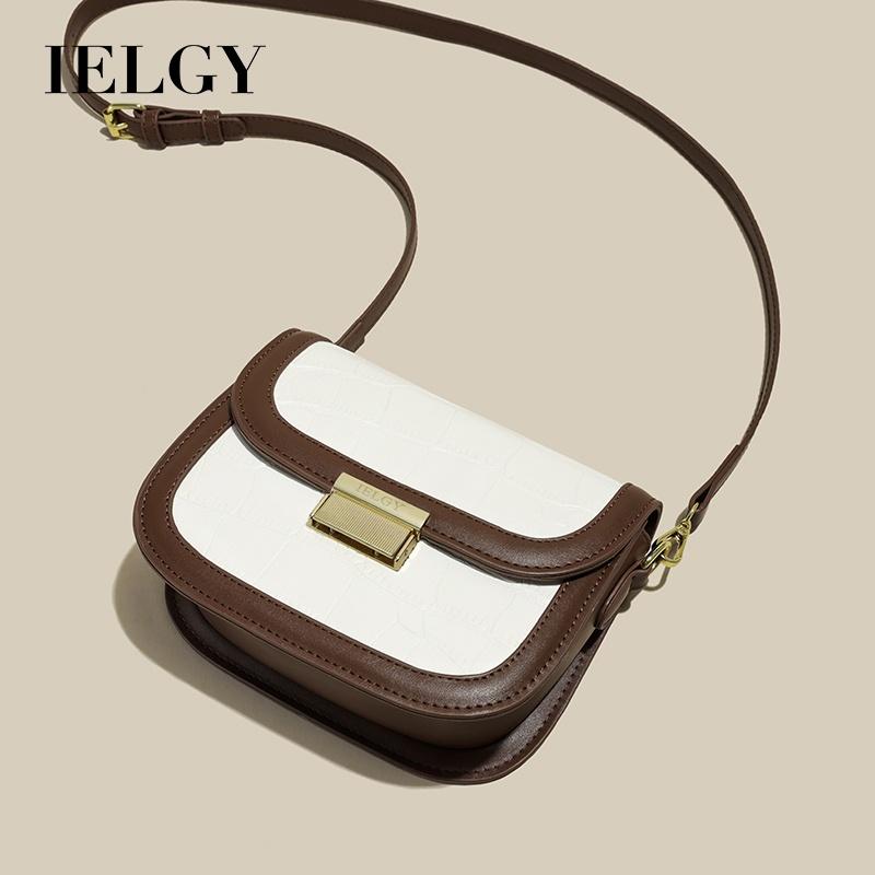 IELGY Fashionable Stone Pattern Saddle Lock Shoulder Bag For Women - New For