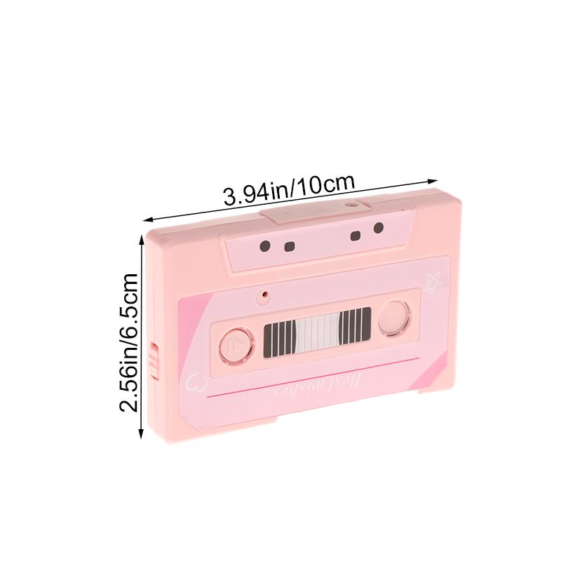 60-Second Diy Audio Voice Recorder Cassette Tape Shaped Recording Device Recordable Greeting Card For Birthday Valentines Day