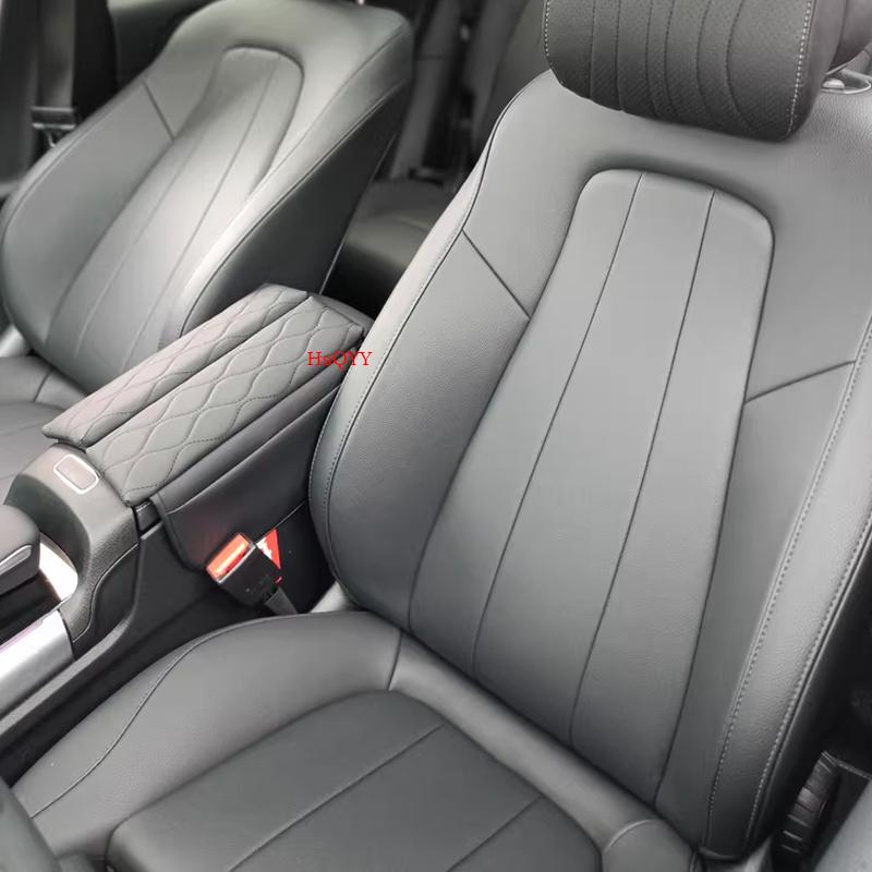 Center Console Armrest Box Cover Pad For Mercedes Benz A B CLA GLB GLA EQA EQB Class Leather Anti-Scratch Armrest Cushion